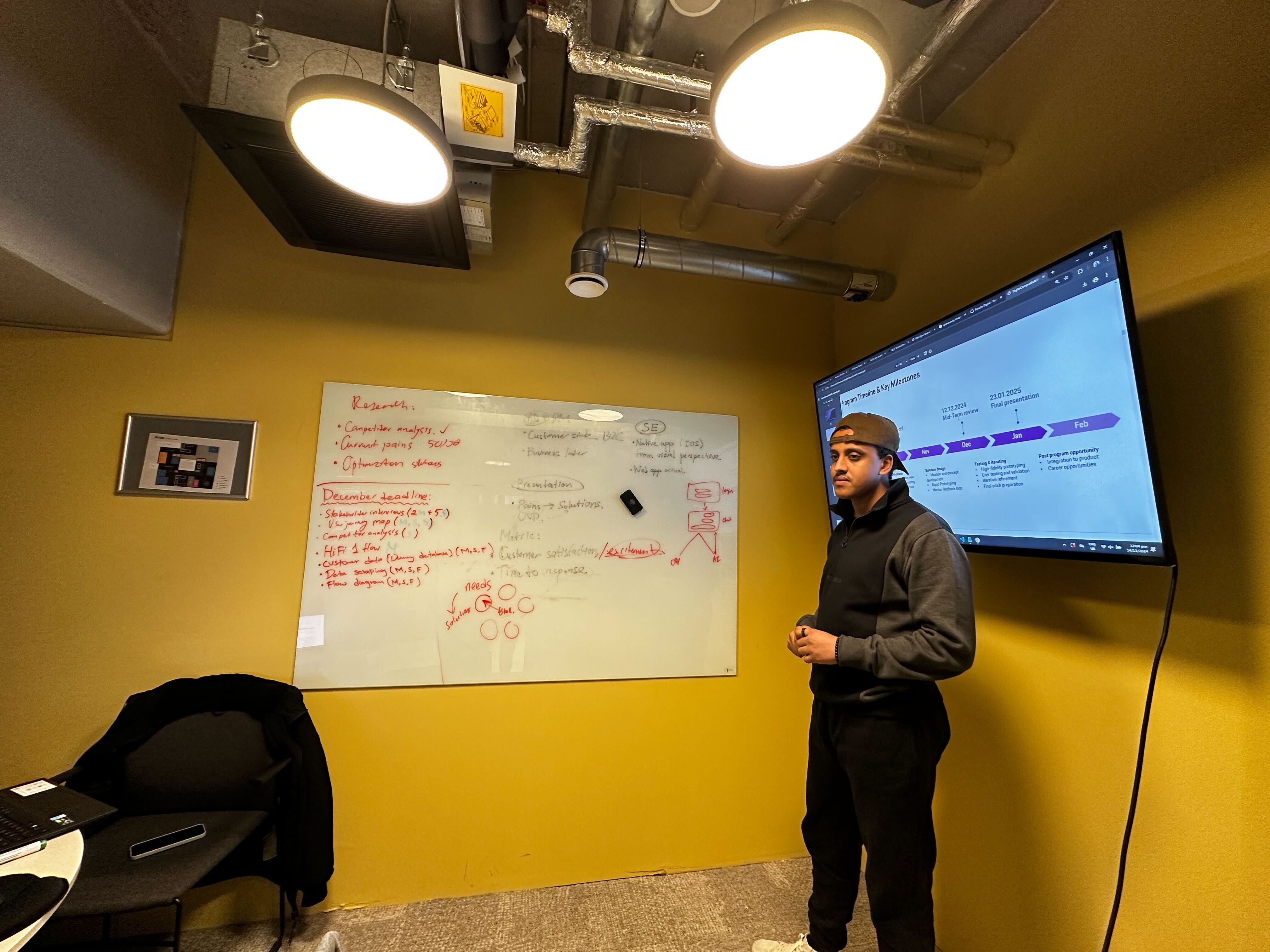 Sprint planning and team alignment during weekly development meetings